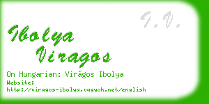 ibolya viragos business card